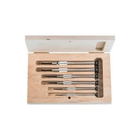 Holex Watchmaker's Screwdriver for Slotted Screws Set, with Rotating Cap, 1 mm to 3.5 mm 669205 6